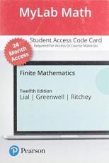 MyLab Math with Pearson EText -- Access Card -- for Finite Mathematics (24 Months)