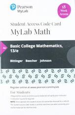 MyLab Math with Pearson EText -- 18 Week Standalone Access Card -- for Basic College Mathematics