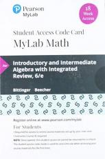 MyLab Math with Pearson EText -- 18 Week Standalone Access Card -- for Introductory and Intermediate Algebra with Integrated Review