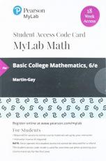 MyLab Math with Pearson EText -- 18 Week Standalone Access Card -- for Basic College Mathematics