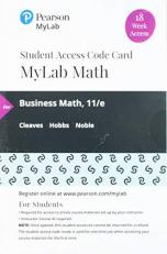 MyLab Math with Pearson EText -- 18 Week Standalone Access Card -- for Business Math