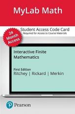 MyLab Math with Pearson EText -- Access Card -- for Interactive Finite Mathematics (24 Months)