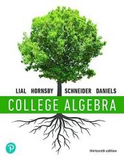 Student Solutions Manual for College Algebra 13th