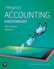 Horngren's Accounting : The Financial Chapters 