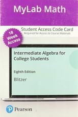 MyLab Math with Pearson EText Access Code for Intermediate Algebra for College Students 8th