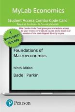 Mylab Economics with Pearson Etext -- Combo Access Card -- for Foundations of Macroeconomics 9th