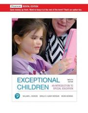 Exceptional Children : An Introduction to Special Education 12th