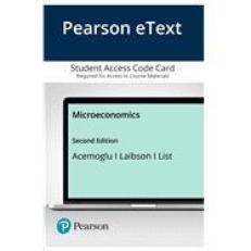 Pearson EText Microeconomics -- Access Card 2nd