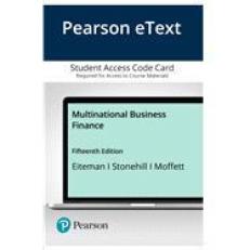 Pearson EText Multinational Business Finance -- Access Card 15th