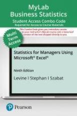 MyLab Stats with Pearson EText -- Combo Access Card -- for Statistics for Managers Using Microsoft Excel (24 Months)