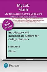 MyLab Math with Pearson EText -- Combo Access Card -- for Introductory and Intermediate Algebra for College Students (18-Weeks)