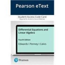 Pearson EText Differential Equations and Linear Algebra -- Access Card 4th