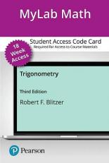 MyLab Math with Pearson EText for Trigonometry -- Access Card (18-Weeks)