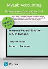 MyLab Accounting with Pearson EText -- Combo Access Card -- for Pearson's Federal Taxation 2022 Individuals -- 24 Months