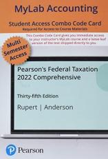 MyLab Accounting with Pearson EText -- Combo Access Card -- for Pearson's Federal Taxation 2022 Comprehensive -- 24 Months