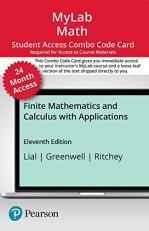 MyLab Math with Pearson EText -- Combo Access Card -- for Finite Mathematics and Calculus with Applications (24 Months)