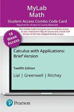 MyLab Math with Pearson EText -- Combo Access Card -- for Calculus with Applications, Brief Version (18 Weeks)