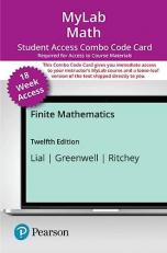 MyLab Math with Pearson EText -- Combo Access Card -- for Finite Mathematics-- 18 Weeks