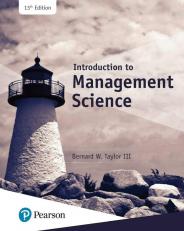 Introduction to Management Science 13th