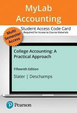 MyLab Accounting with Pearson EText -- Access Card -- for College Accounting 15th