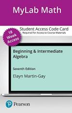 MyLab Math with Pearson EText -- 18-Week Access Card -- for Beginning and Intermediate Algebra