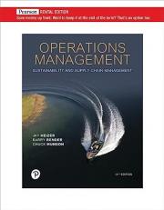 Operations Management : Sustainability and Supply Chain Management 14th