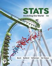 Stats : Modeling the World 6th