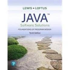 Java Software Solutions, 10th edition