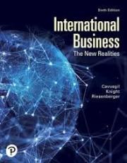 International Business : The New Realities 