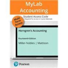 Horngren's Accounting -- MyLab Accounting with Pearson eText Access Code 14th