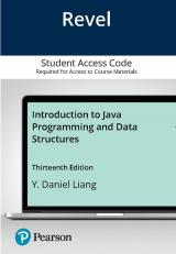 Introduction to Java Programming and Data Structures -- Revel Access Code 13th