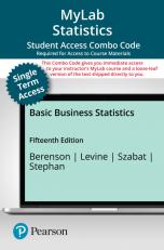 MyLab Statistics with Pearson eText (up to 18-weeks) Access Code for Basic Business Statistics