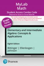 MyLab Math with Pearson eText (up to 18-weeks) + Print Combo Access Code for Elementary and Intermediate Algebra