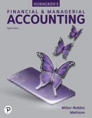 Horngren's Financial and Managerial Accounting 8th