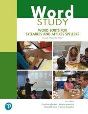 Word Study : Word Sorts for Syllables and Affixes Spellers 3rd