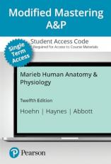 Mastering A&P with Pearson eText (up to 18-weeks) Access Code for Marieb Human Anatomy & Physiology