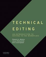 Technical Editing : An Introduction to Editing in the Workplace 