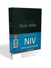 NIV, Pew and Worship Bible, Large Print [Black] 