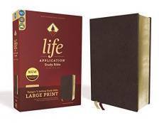 NIV, Life Application Study Bible, Third Edition, Large Print, Bonded Leather, Burgundy, Red Letter Edition