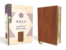 NRSV Single-Column Reference Bible, Comfort Print [Brown] 