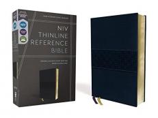 NIV, Thinline Reference Bible, Red Letter, Comfort Print (Navy) 
