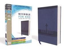 NIV Thinline Bible for Kids Red Letter Edition [Large Print, Blue] 