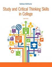 Study and Critical Thinking Skills in College 8th