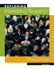 Exploring Marketing Research 10th