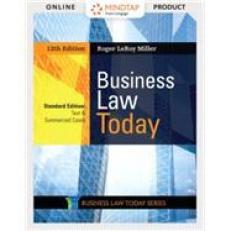 Business Law Today, Standard: Text & Summarized Cases - MindTap Access Card 12th