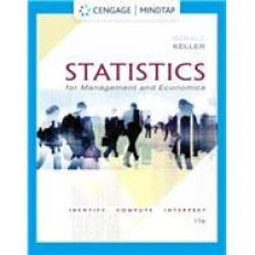 Statistics for Management and Economics- MindTap Access Card 11th