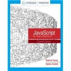 MindTap for Carey/Vodnik's JavsScript for Web Warriors, 7th Edition [Instant Access], 1 term