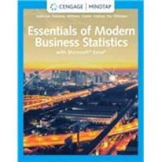 Essentials of Modern Business Statistics with Microsoft Excel - MindTap 8th