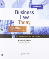 Bundle: Business Law Today, Standard: Text and Summarized Cases, Loose-Leaf Version, 12th + MindTap, 1 Term Printed Access Card