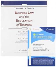 Bundle: Business Law and the Regulation of Business, Loose-Leaf Version + MindTap, 2 Terms Printed Access Card